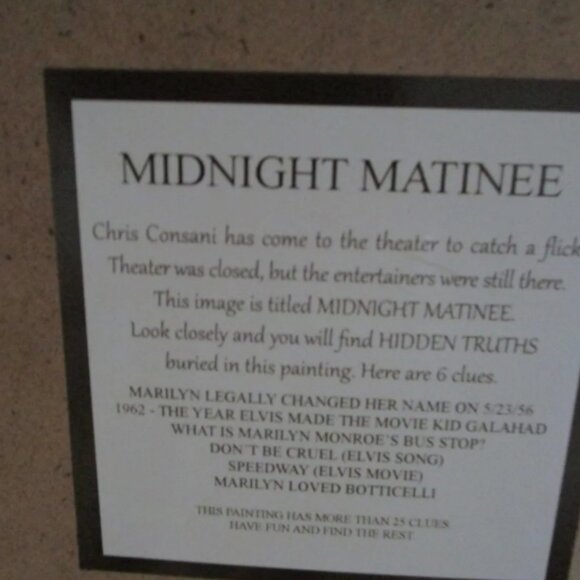 Light-up "Midnight Matinee - James Dean,Humphrey Bogart, Elvis & Marilyn Monroe - Picture 3 of 4